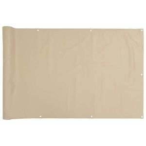 vidaXL Balkonski zastor bež 120 x 400 cm od tkanine Oxford