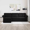 vidaXL Sofa Crna 215 x 138 x 80 cm tkanina