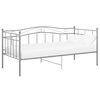 vidaXL Okvir za krevet na razvlačenje sivi metalni 90 x 200 cm