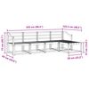vidaXL Set vanjskih sofa 5 pcs Prirodna Čvrsto drvo akacije
