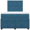 vidaXL Box spring krevet s madracem tamnoplavi 120 x 200 cm bar&scaron;unasti