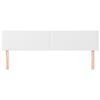 vidaXL Uzglavlja bijela 180x5x78/88 cm od umjetne kože