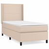 vidaXL Krevet s oprugama i madrac cappuccino 80x200 cm od umjetne kože