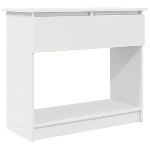 vidaXL Konzolni stol s ladicama bijeli 85,5x38,5x74,5 cm