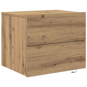 vidaXL Noćni ormar Umjetnički hrast 50 x 39 x 41 cm Konstruirano drvo