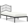 vidaXL Metalni okvir za krevet s uzglavljem crni 90x190 cm
