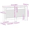 vidaXL Pokrov za radijator antracit 152 x 19 x 81,5 cm MDF