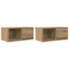 vidaXL TV ormarići 2 kom artisan hrast 60x31x25,5 cm konstruirano drvo