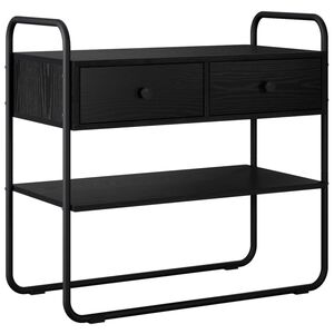 vidaXL Konzolna stolica Crni hrast 80 x 40 x 75 cm Konstruirano drvo