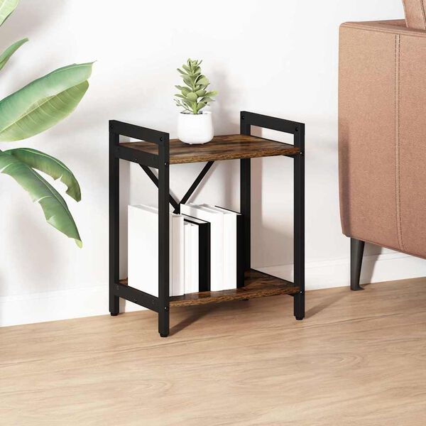 vidaXL Polica Dimljeni hrast 40 x 30 x 50 cm Konstruirano drvo