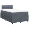 vidaXL Krevet box spring s madracem tamnosivi 120 x 190 cm bar&scaron;un