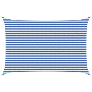 vidaXL Jedrilica za sunčevu sjenu Plava i bijela 3 x 4,5 m HDPE