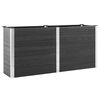 vidaXL Povi&scaron;ena vrtna gredica 200 x 50 x 91 cm WPC siva