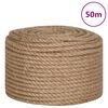 vidaXL Uže od jute dužina 50 m debljina 14 mm