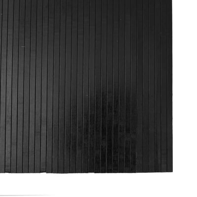 vidaXL Tepih pravokutni crni 80 x 300 cm od bambusa