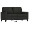 vidaXL 3-dijelni set sofa s jastucima crni od tkanine