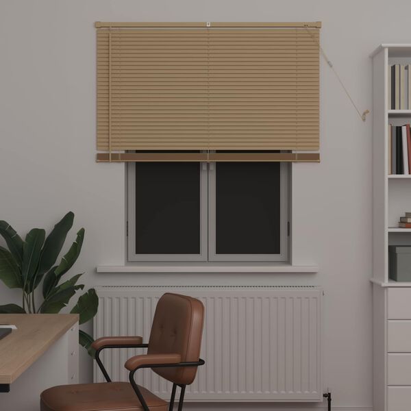 vidaXL Venecijanska roleta Svijetlo smeđa s uzorkom 150 x 120 cm PVC