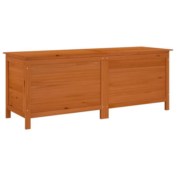 vidaXL Vrtna kutija za pohranu smeđa 150x50x56,5 cm masivna jelovina