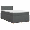 vidaXL Boxspring krevet s madracem Tamnosiva 120 x 190 cm Tkanina