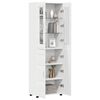 vidaXL Highboard FLORIN Bijelo 60 x 35 x 182 cm Konstruirano drvo