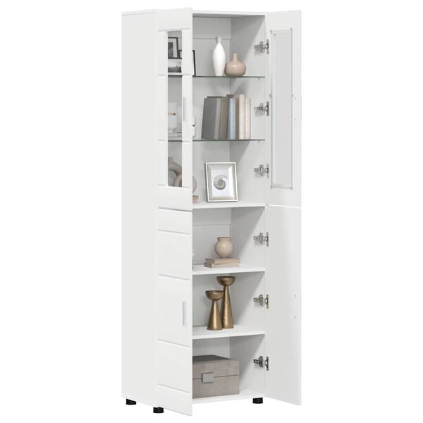 vidaXL Highboard FLORIN Bijelo 60 x 35 x 182 cm Konstruirano drvo