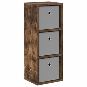 vidaXL Kreveta s ladicama Dimljeni hrast 25,5 x 22 x 69,5 cm