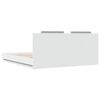 vidaXL Okvir kreveta s uzglavljem i LED svjetlima bijeli 180 x 200 cm