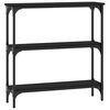 vidaXL Konzolni stol crni 75 x 22,5 x 75 cm od konstruiranog drva