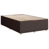 vidaXL Krevet box spring s madracem tamnosmeđi 120 x 190 cm od tkanine