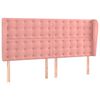 vidaXL Uzglavlje s u&scaron;ima ružičasto 163x23x118/128 cm bar&scaron;unasto