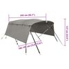 vidaXL Tenda bimini s 4 luka i bočnim stijenkama 243x(185-198)x137 cm