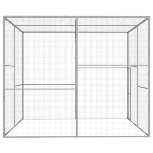 vidaXL Kavez za mačke 3 x 3 x 2,5 m od pocinčanog čelika