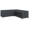 vidaXL Pokrov za namje&scaron;taj Crna 255 x 255 x 80 cm 600D Oxford tkanina