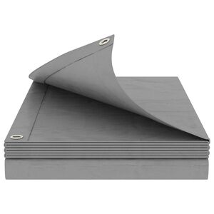 vidaXL Cerada s rupama Svjetlosiva 2 x 3 m 260 gsm PE