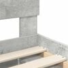 vidaXL Krevetna konstrukcija Beton 120 x 190 cm Konstruirano drvo