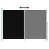 vidaXL Uvlačiva bočna tenda za terasu 200 x 300 cm crna