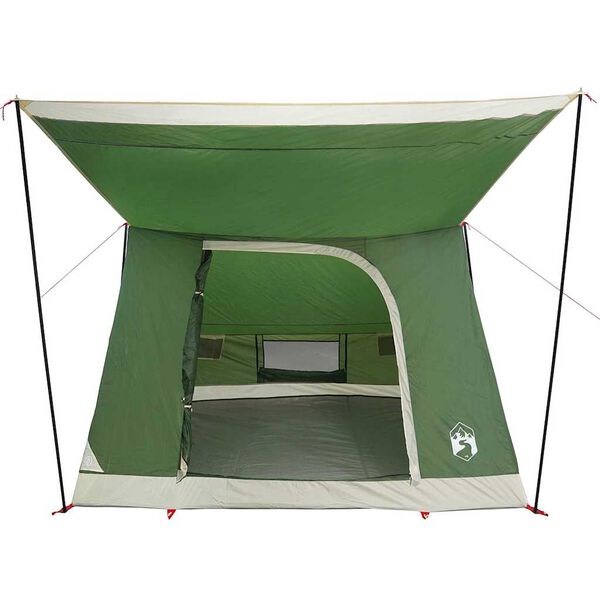 vidaXL Kamping &scaron;ator s krovom Zelena 223 x 163 x 130 cm taft