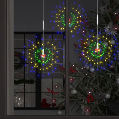 vidaXL Božićna svjetla izgled vatrometa 4 kom raznobojna 20 cm 560 LED