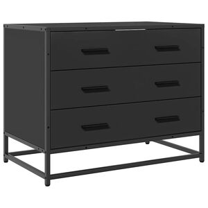 vidaXL Ormar s ladicama crni 70x41x56 cm izrađeno drvo