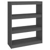 vidaXL Ormarić za knjige / sobna pregrada sivi 80x30x103,5 cm borovina