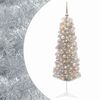 vidaXL Umjetno usko božićno drvce s kuglicom 150 cm 150 LED lampica