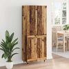 vidaXL Highboard Zidne Staro drvo 69,5 x 34 x 180 cm Konstruirano drvo