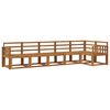 vidaXL Set vanjskih sofa 6 pcs Prirodna Čvrsto drvo akacije