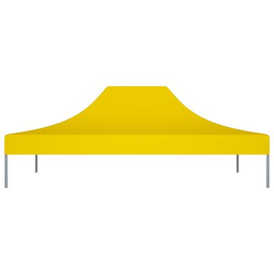 vidaXL Krov za šator za zabave 4 x 3 m žuti 270 g/m²