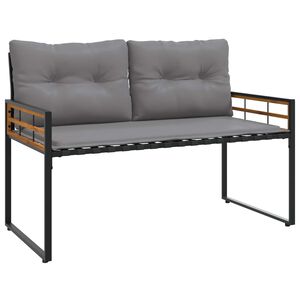 vidaXL Drvena klupska klupa 114 x 55 x 77 cm Svijetlo siva Pravokutni