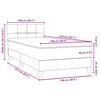 vidaXL Box spring krevet s madracem ružičasti 100x210 cm bar&scaron;unasti