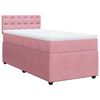 vidaXL Box spring krevet s madracem ružičasti 100x200 cm bar&scaron;unasti