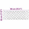 vidaXL Stepenica Pravokutni 4 pcs Srebrno 90 x 30 cm Aluminij