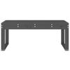vidaXL Vrtna klupa siva 110 x 38 x 45 cm od masivne borovine