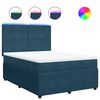 vidaXL Krevet box spring s madracem plavi 160 x 200 cm bar&scaron;unasti
